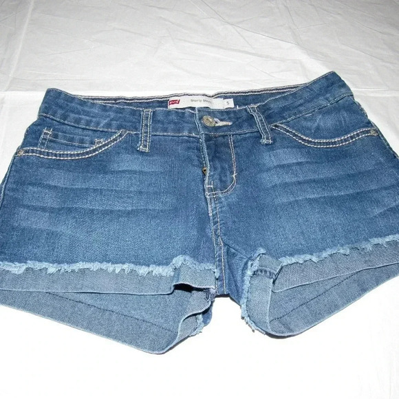 Levi’s SHORTY SHORT Denim Jeans Shorts Size 5 - Picture 1 of 3